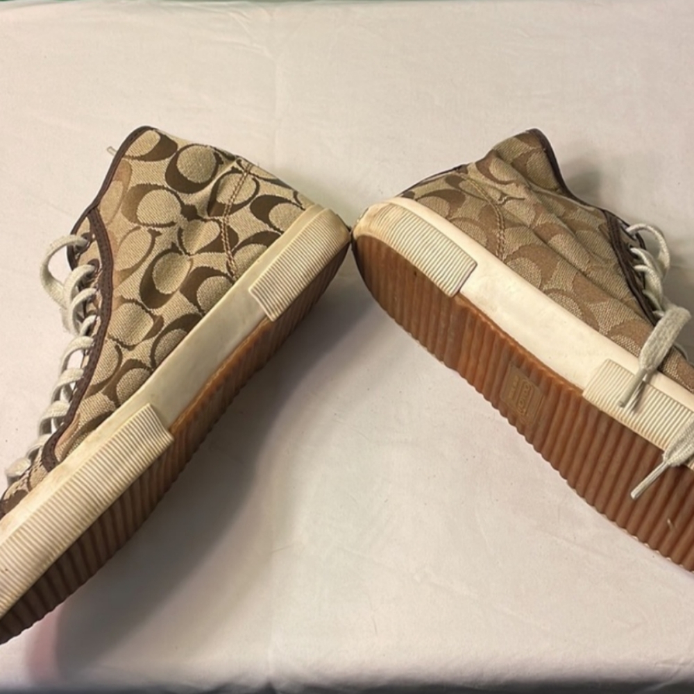 Coach high-top shoes, 7.5